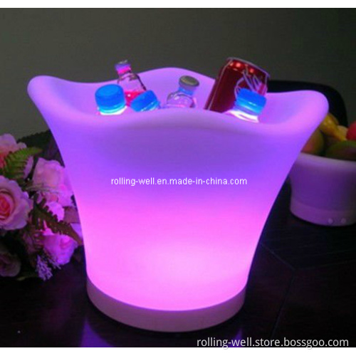 Waterproof Illuminated RGB Color Changing Lighting up LED Ice Bucket